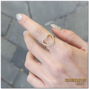 Plac. oro rosa/zirc. bianchi
